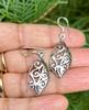 925 Sterling Silver Oxidized Danglers Earrings JHUMKA, Long Linear Earring, Cutwork FREE SHIP, 2.15 Gm
