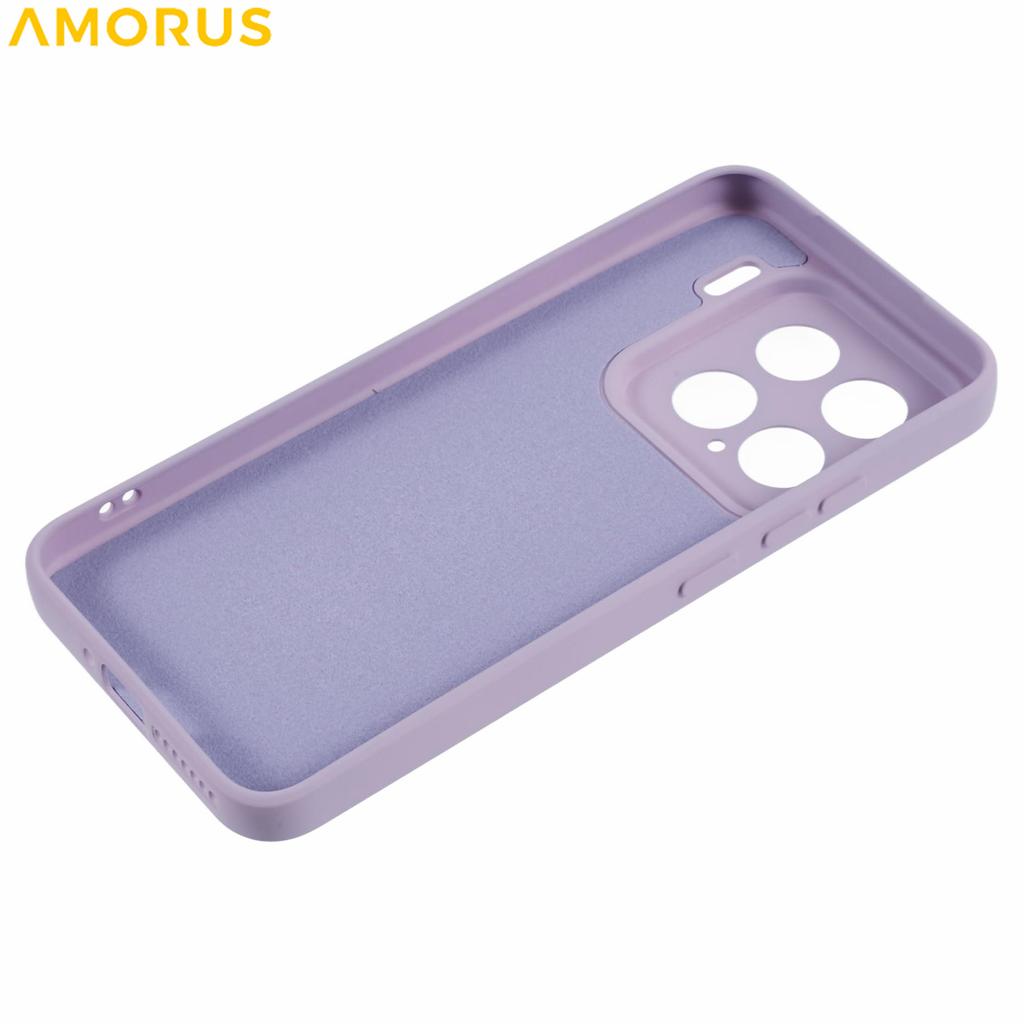 AMORUS For Xiaomi 15 Case Precise Cutouts TPU Fiber Lining Shockproof Phone Cover