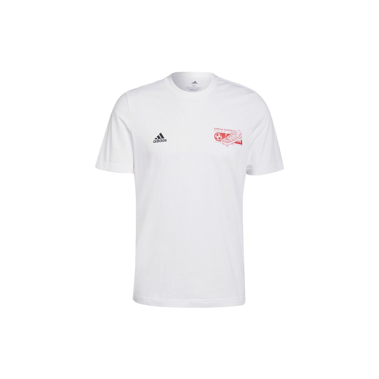 Мужские белые футбольные майки Adidas умеренного прямого кроя GU3699 XL