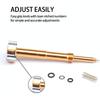 Air Fuel Mixture Screw CNC Adjust Carb FCR Air Screw Compatible with KEIHIN Carburetor Four-Strokes FCR Carbs Motorcross Motorcycle(gold)