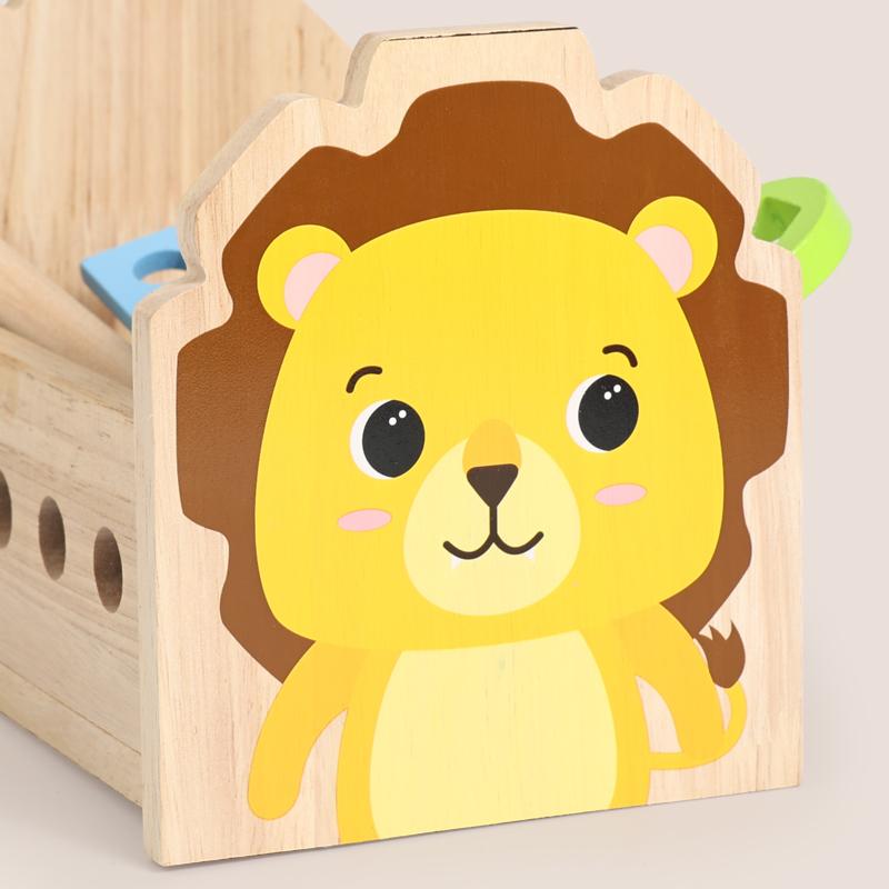 Kids Tool Bench Wooden Set Toys Montessori Toys Lion Workbench Construction Toys Educational Toys Christmas Birthday Gifts Boys
