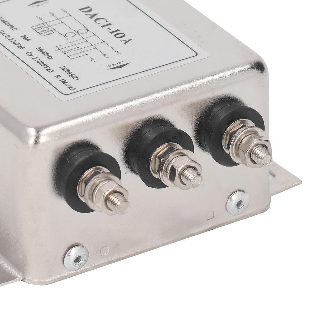 EMI Filter Anti Interference Noise Reduction 3 Phase 3 Wire Power Supply EMI Filter AC250V 440V