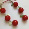 Novelty Tomato with Leaf Girl Keychain Charm Pendant Accessory for School Travel and Everyday Styles Daily Casual Use