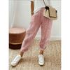 Women Striped Patchwork Loose Casual Long Pants