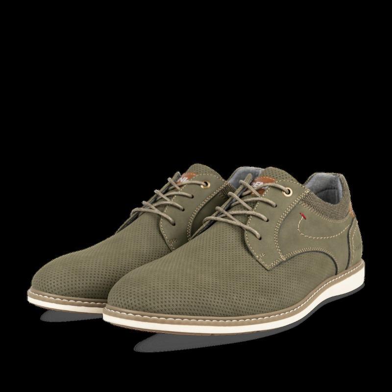 Fashion Spring 2025 New Men's Small Hole Single Shoes for Daily Wearing Lace Up Breathable Large Flat Men's Shoes