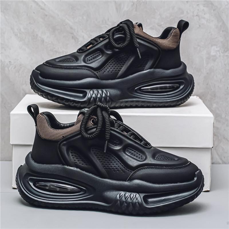 

Internet celebrity live stream Guochao running shoes niche platform ins board shoes Hong Kong style breathable sports shoes student version 44 чорний