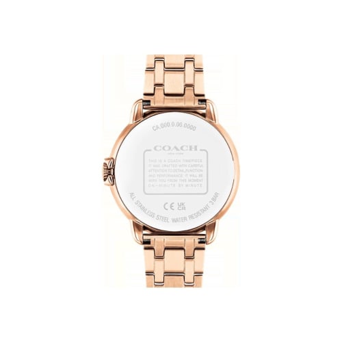 COACH 14503988 Mother-of-Pearl Dial Rose Gold Bracelet Arden Women's 36mm Watch, Rose Gold, Modern