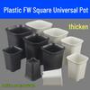Thick Frosted Square Universal Pot for Succulents, Green Radish, and Orchids - Breathable Root Control Planting Pot