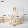 Handwoven Bamboo Rattan-Style Gift Basket