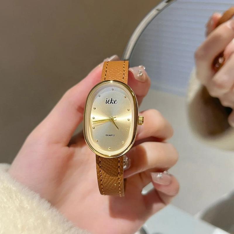 Women Quartz Watch Luxury Oval Tonneau Shaped Clock Vintage Roman Numerals Gold Sliver Steel Orologio Reloj Ladies Wristwatch