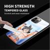 Funda de cristal templado para iPhone 14, 13, Pro, 11, 12, 7, 8 Plus, SE 2022, XR, X, XS Max, 6, 6S, Anime-Dragon-Ball