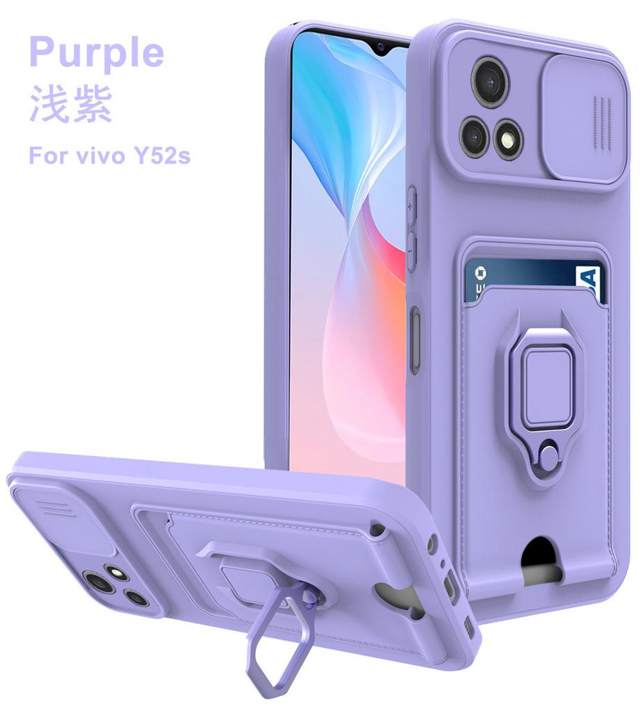 Applicable to VIVO Y27 card push window mobile phone case all-inclusive Y17S ring bracket Y36 anti-drop Y35 protective case