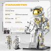 Space Astronaut Building Block for Boy 12+, Astronaut Building Block Set Flexible Space Explorer Toy with Display Stand, Cool Spaceman Building Set