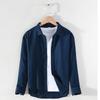 Vintage Men's Long-Sleeve Linen Shirt M-5XL Spring Summer Stand Collar Plain Color Single Breasted Streetwear