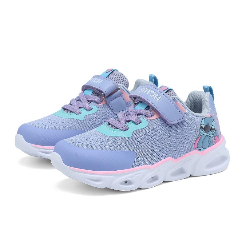 Children's Light-Up Breathable Mesh Sports Shoes for 3-7 Years - Spring/Autumn 2026, Dad Style, Luminous Running Shoes