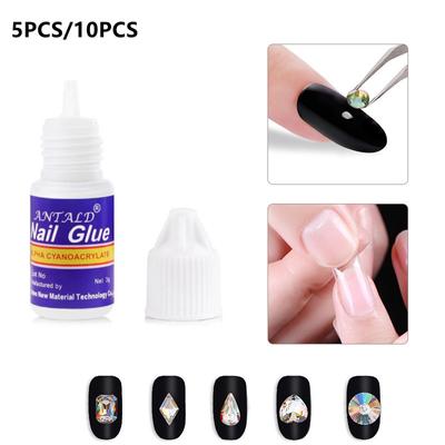 5/10Pcs 3g Nail Glue Quick Drying High Viscosity Multi-Function Nail Art Glue