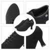 Women's Dance Party Performance High Heels Latin Modern Jazz Lace Up Dance Shoes Teacher Practice Dance Shoes Breathable and Comfortable