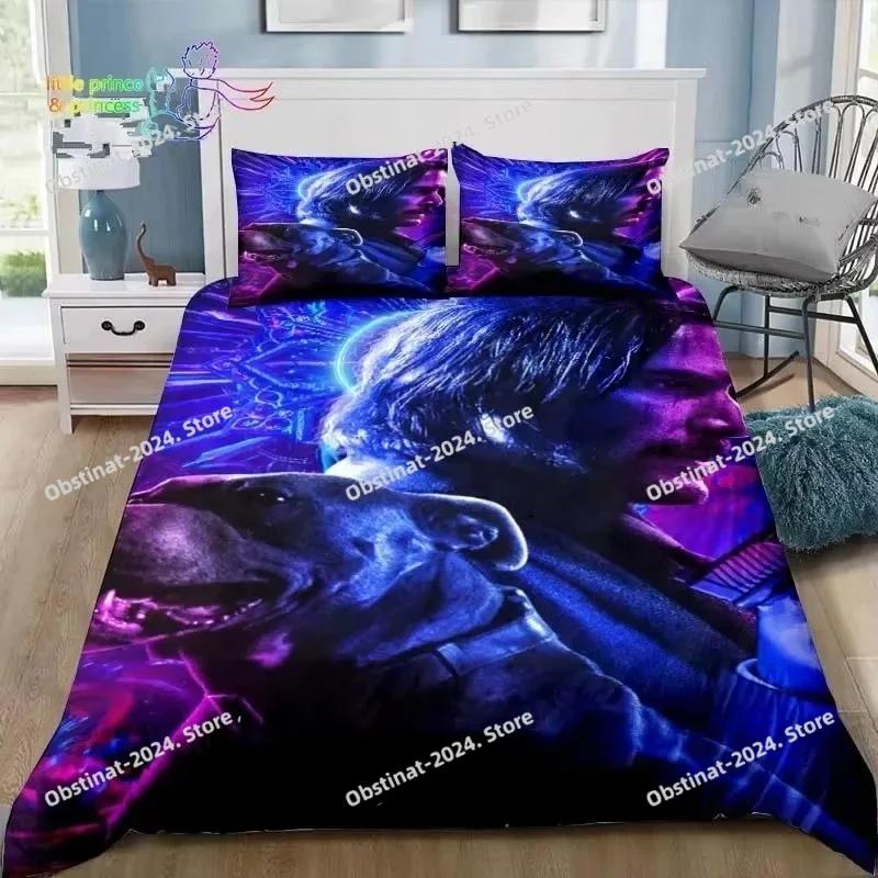 Thriller Film John Wick Bedding Set Duvet Cover Full Queen King Size Pillowcase Bed Print Bed Set Aldult Kid Bedroom Single Twin