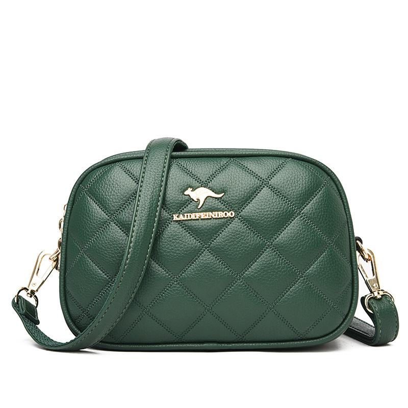 Damentasche Neue Umhängetasche Schultertasche Modisches Rautenmuster Stickgarn Damen Kleine quadratische Tasche