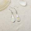 Hawaiian Ocean-Style Opal Teardrop Earrings