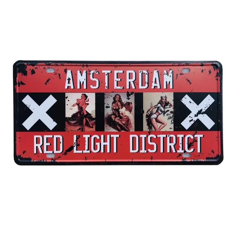 Japan USA Mexiko Italien Frankreich Flagge Auto Nummern schild Amsterdam Metall Zinn Zeichen Bar Pub Cafe Club Home Wand