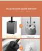 Universal Long-Handle Toilet Brush with Replaceable Head - No Dead Angles for Bathroom Cleaning.