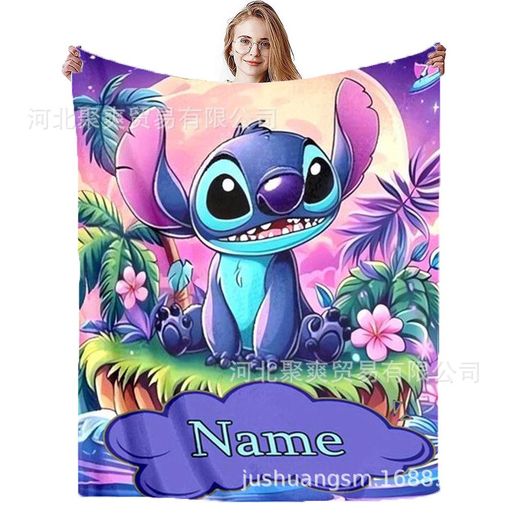 Stitch Flannel Blanket Star Baby Blanket Air Conditioning Blanket Nap Blanket Flannel Blanket Cross Border
