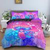 Mushroom Bedding Set Psychedelic Soft Duvet Cover Set Purple Comforter Cover Full King Queen Size 2/3pcs Polyester Quilt Cover