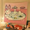 Cute Bear Rabbit Hanging Cloth Home Wall Decoration Tapestry Office Living Room Tapestry
