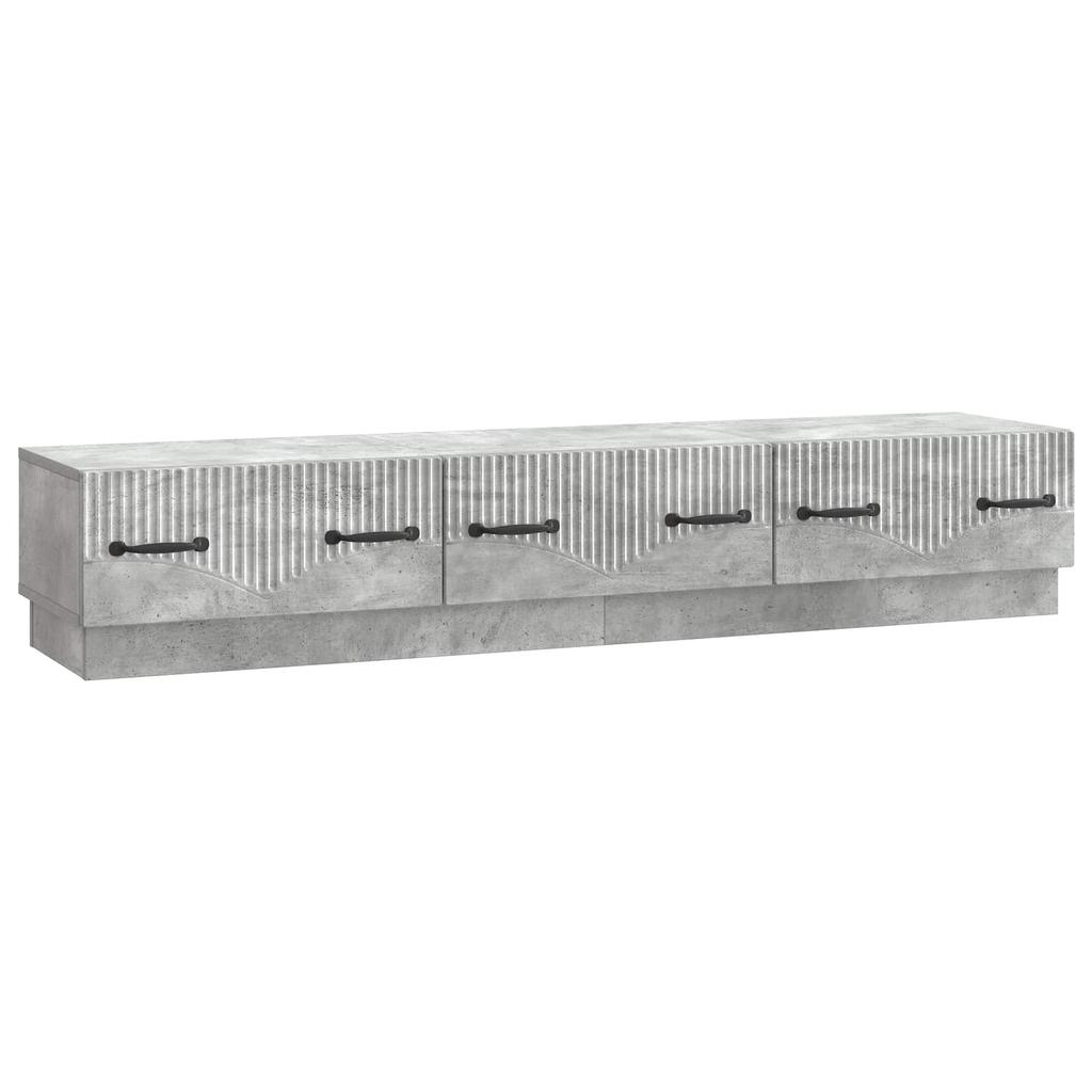 TV Cabinet Concrete Grey 147 x 34.5 x 27 cm Particleboard