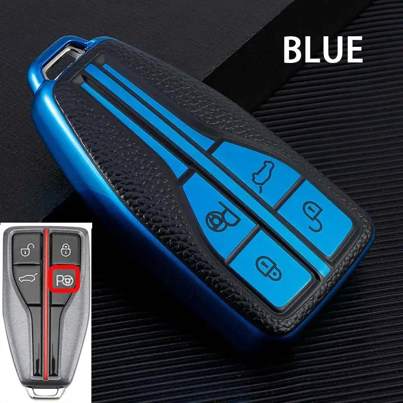Car Key Case Cover For Hongqi HS5 H5 H9 HS7 H7 L5 HS3 L9 Car Holder Car-Styling Accessories Shell Colorful TPU+Leather 4 Buttons