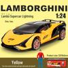 Black Mamba 1/24 Lamborghini Alloy Car Model with Pull Back Action, Sound, Light, and Upper Door Feature.