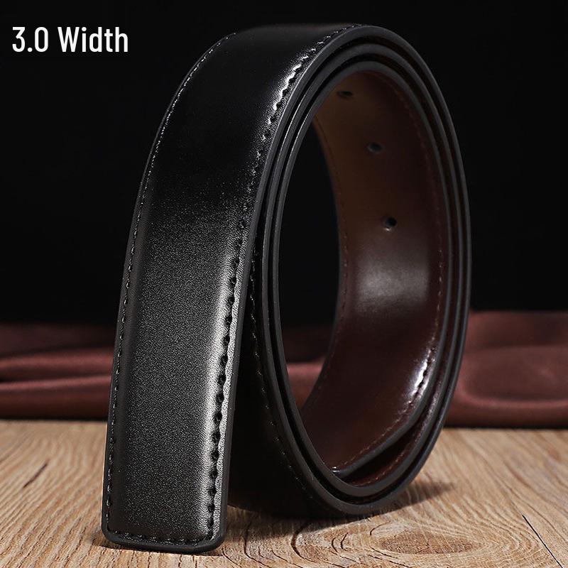 Schnallenloser Hosenriemenstreifen - 3,5" Automatik, 3,8" Glatte Schnalle, 3,3" Riemenkörper, Ohne Dorn.