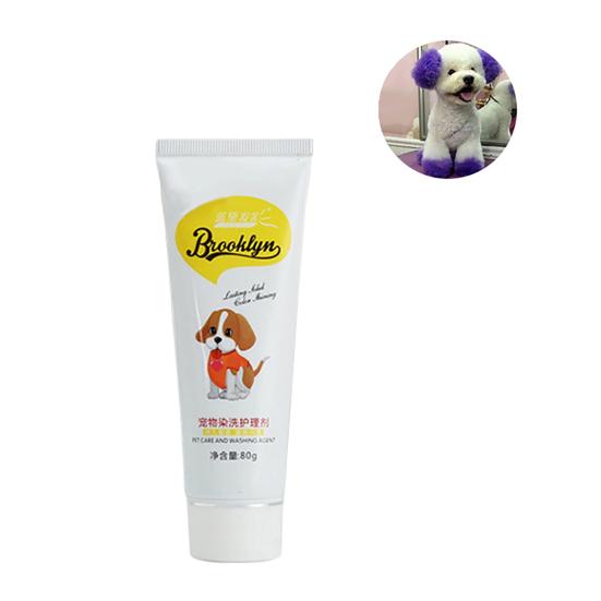 80g animal de compagnie chien chat animaux coloration des cheveux colorants teinture pigment Agent fournitures