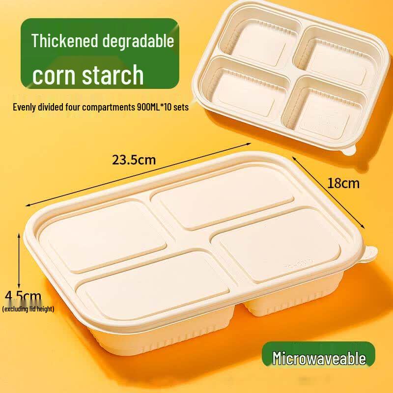 Ting Hao Corn Starch Rectangular Lunch Boxes
