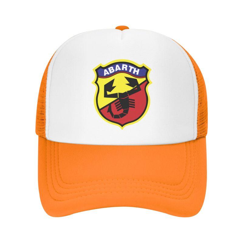 Abarth Print Mesh Baseball Caps Unisex Hip Hop Adjustable Snapback Hat Women Men Summer Casual Sun Visor Hats Trucker Hat