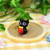 Four Cart Cute Handmade Glasswork Gift Kuroneko