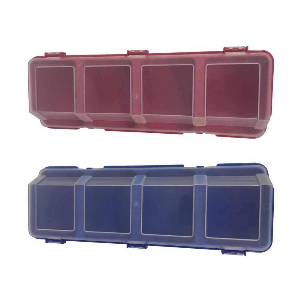 Multi-compartment hardware organizer box, screw organizer, tool box for