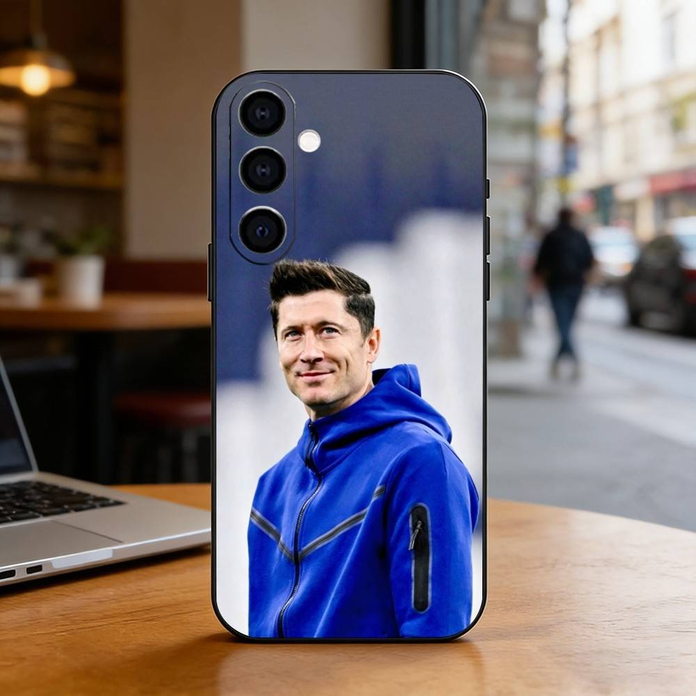 R-Robert Lewandowski Phone Case For Samsung Galaxy A73,A72,A71,A70,A53,A52,A51,Others Soft Black Cover Samsung a71 5g
