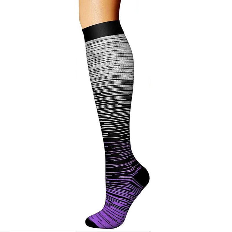 200+ Styles Compression Sports Socks for Men & Women: Breathable, Non-Slip Calf Socks for Fitness & Marathon, Individually Packaged