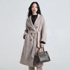 Yiliteng Women's Double-faced Pure Wool Lapel Coat