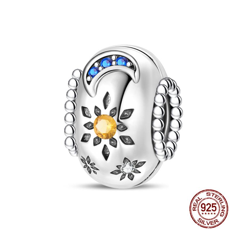 100% Copper Donut Sunflower Love Lock Charms Beaded Fit Originalbracelet Diy Jewelry Making Women Gift