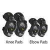 1Pair Motorcycle Knee & Elbow Guards – Adjustable Motocross Armor with PP Shell & EVA Padding – Dirt Bike,E-Bike Protective Gear
