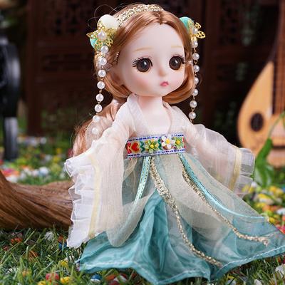 Hanfu Ancient Palace Costume Doll Wedding Dress Girl and Child Dress-up Doll Night Market Scenic Spot Doll Doll Little Princess
