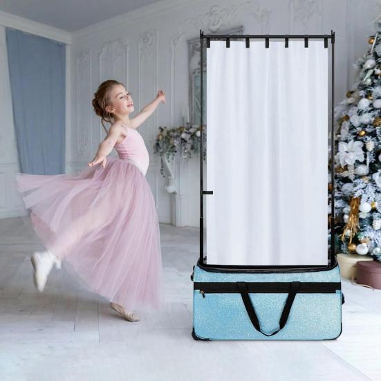 Privacy Curtain Solid Color Easy To Install Multipurpose Dance Bag Curtain Dancer Backstage Privacy Changing Screen
