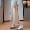 Summer Solid Color Baggy Wide Leg Trousers Female Thin Casual Ankle Length Pants Woman  Loose High Waist Straight Pants
