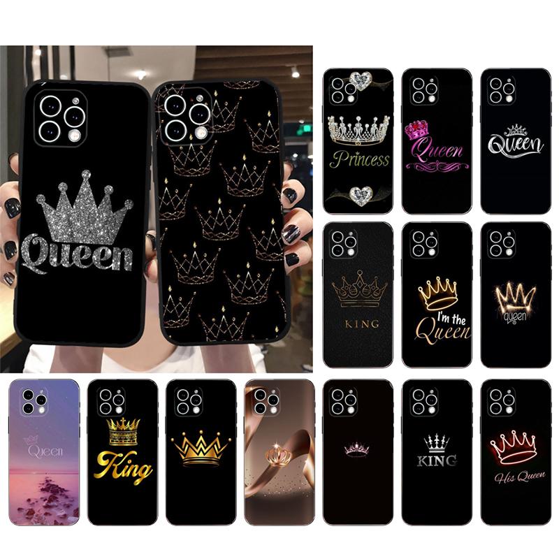 Queen King Phone Case For Iphone 17 Pro Max Air 16 15 14 13 Pro Max 15 16 Pro 15Plus Shell