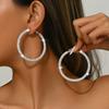 1 Paar luxuriöser, eleganter und funkelnder Ohrringe für Damen, verziert mit synthetischem Zirkon, geeignet für den täglichen Gebrauch und als Weihnachtsgeschenk