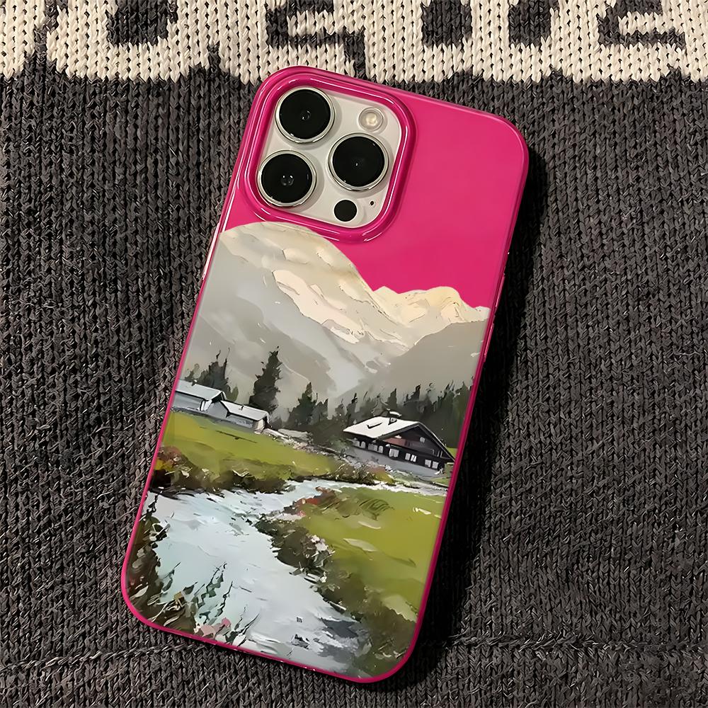 Simple River Phone Case For Iphone 171615 14 Plus 13 12 11 Pro Max 17Air Funda Mobile Protective Cover Coque