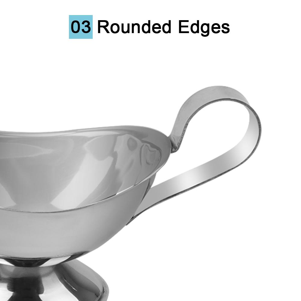 304 Stainless Steel Western Food Juice Boat Fruit Salad Dressing Kitchen Home Tool Black Pepper Sauce Cup Restaurant Bar Tool 2